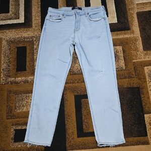 Hollister Men's Skinny Jeans in Light Blue